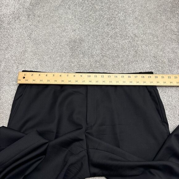 Lauren Ralph Lauren Wool Dress Pants Mens 38x30 Black Straight Leg Classic Work - Picture 8 of 14